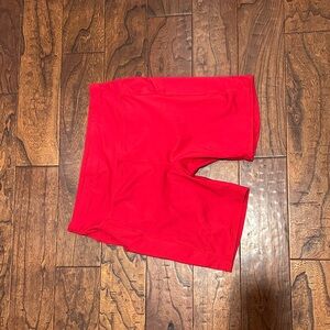 Red biker Shorts